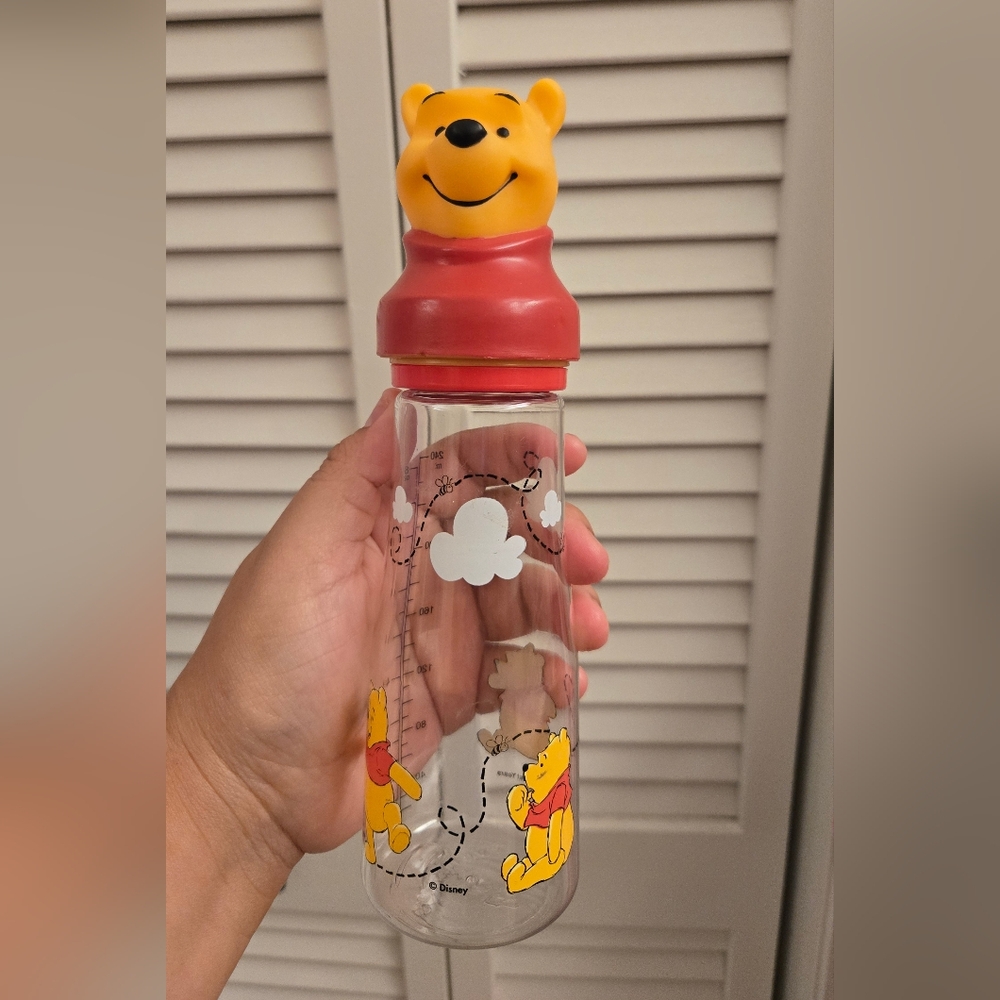 Winnie the Pooh Baby Bottle 8oz - Red and Yellow